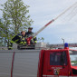 Die Feuerwehr war bei uns.